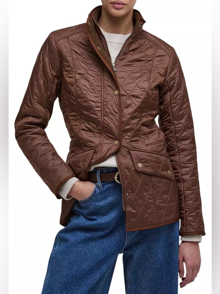 Nwt Barbour Vicuna Cavalry Polarquilt Jacket Women's Size Us6/Uk10